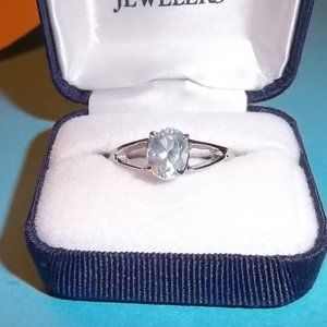 One of a kind artisan made aquamarine ring from In